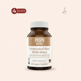 PRSPR Wellness Fermented Beet And Maca 60 Vegan Capsules - Organic Supplement For Physical Performance & Vitality Healthcare Dietary Supplement F