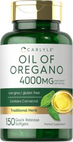 Carlyle Oregano Oil Supplement | 150 Softgel Capsules | Contains Carvacrol | Non-GMO & Gluten Free Formula