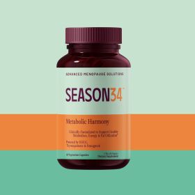 SEASON34 Metabolic Harmony | 60 Capsules, 1 Month Supply | Menopause Supplement for Energy, Satiety & Metabolic Health | Doctor-Formulated